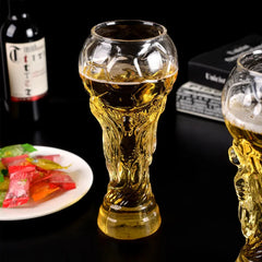 Trophy Shape Textured Beer Mug
