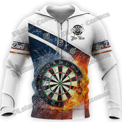 Personalized Darts Beer Zip Hoodie