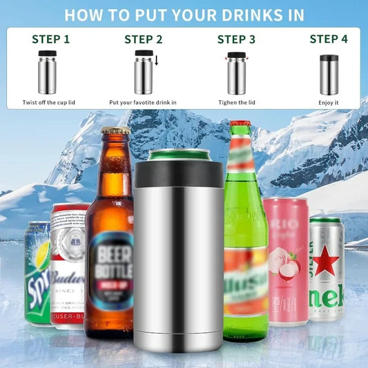 Stainless Steel Beer Can Cooler