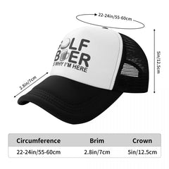 Golf and Beer Quotes Hat