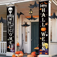 Hanging banner pumpkins, ghosts, Halloween