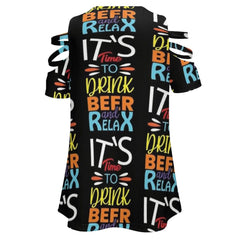 Funny Beer Typography T-Shirt