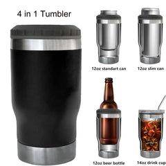 4-in-1 Insulated Can Cooler