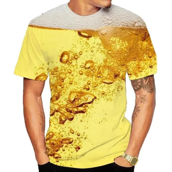 Printed Cool Beer T-Shirt