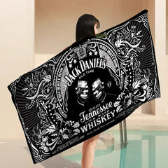 Jack Daniels Microfiber Beach Towel