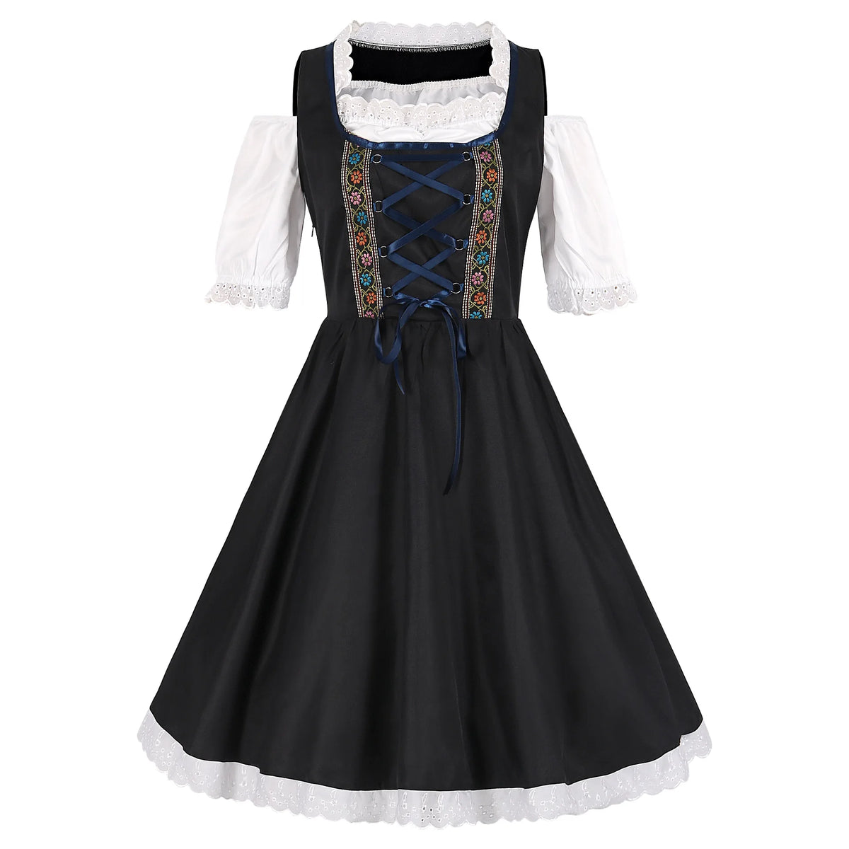 German Oktoberfest Dirndl Maid Dress Bavarian Traditional Beer Girl Outfits Performance Halloween Carnival Cosplay Costume