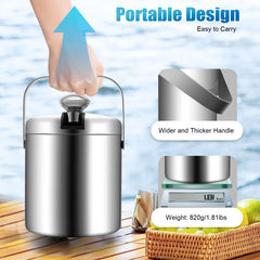 Stainless Steel Insulated Ice Bucket