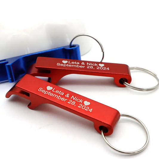 Personalized Engraved Bottle Opener Keychain