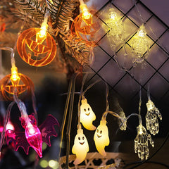 Festive LED string lights for Halloween