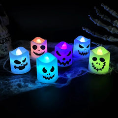 LED ghost and pumpkin party lights