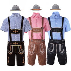 Men Oktoberfest Lederhosen Costume Set