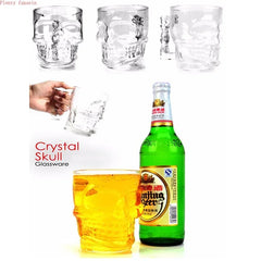 Pirate Skull Glass Beer Mug