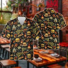 Men’s BBQ Pig Print Shirt