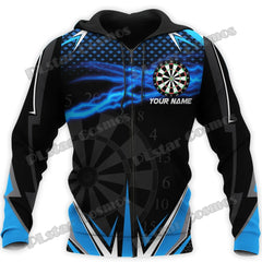 Personalized Darts Beer Zip Hoodie