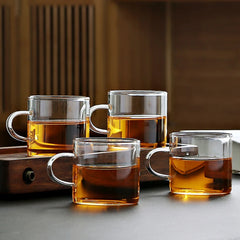 Transparent Borosilicate Glass Coffee Cups