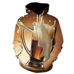 Printed Beer Hoodie