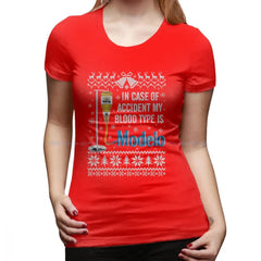 Funny Beer Blood Type Hoodie Tee