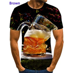 3D Beer Bubble Graphic Tee