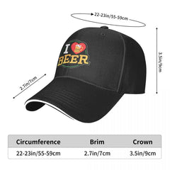 I Love Beer Baseball Cap