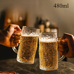 Large Crystal Glacier Beer Glass