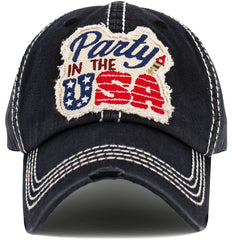 Party In the USA Vintage Ballcap