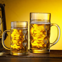 Large Capacity Glass Beer Mug With Handle