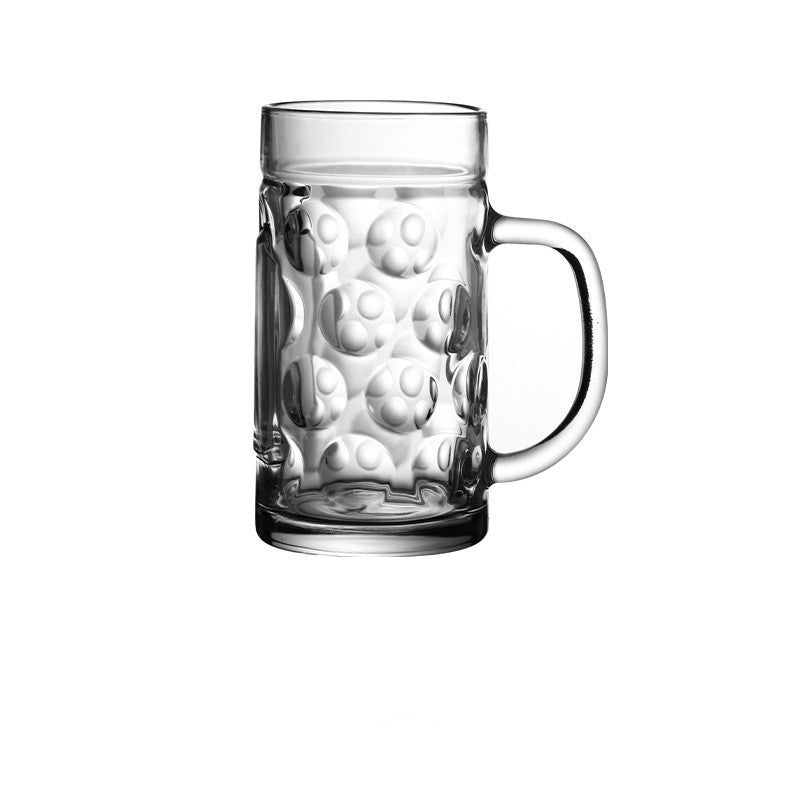 Large Capacity Glass Beer Mug With Handle