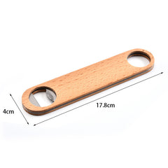 Wooden Handle Stainless Steel Beer Bottle Opener