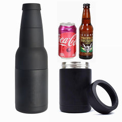 304 Stainless Steel Large-capacity Double-layer Beer Mug Office Portable Simple Car Mug Vacuum Detachable Cold Storage Tank