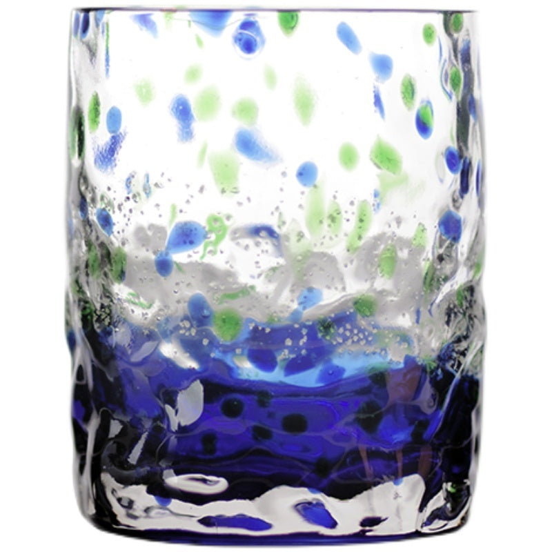 Colorful Starry Night Glow Glass Cup