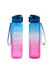 Transparent Flask Water Bottle 1000ml Bottled Kawaii Bottle Bpa Free Infuser Plastic Milk Sports Clear Water Bottle Kawaii Cup