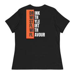 Drink in Style, Flirt with Flavor | Women's Clothing | Black Version