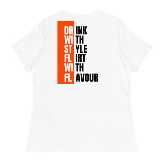 Drink in Style, Flirt with Flavor | Women's Clothing | White Version