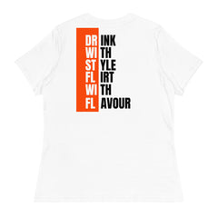 Drink in Style, Flirt with Flavor | Women's Clothing | White Version